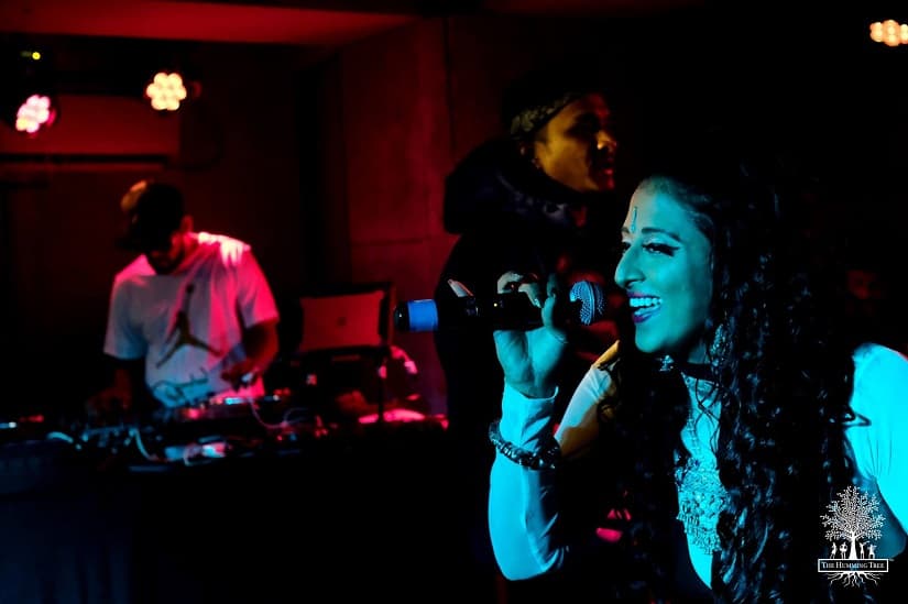 Raja Kumari performed with Divine at The Humming Tree. Image from Facebook/@thehummingtree