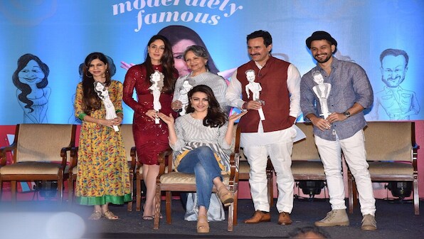 Soha Ali Khan launches first book 'The Perils Of Being Moderately Famous' in presence of Pataudi clan