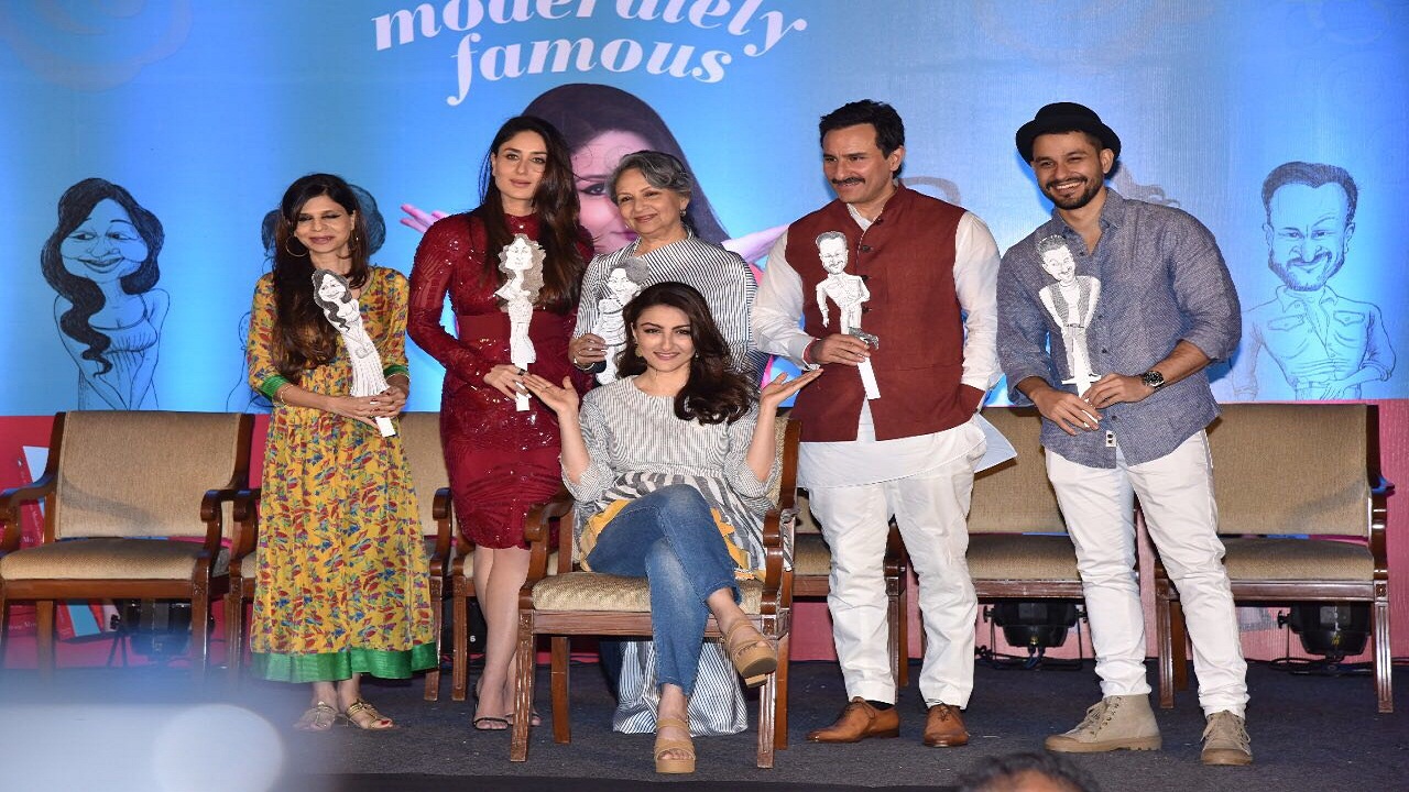 Soha Ali Khan launches first book 'The Perils Of Being Moderately Famous' in presence of Pataudi clan Soha Ali Khan launches first book 'The Perils Of Being Moderately Famous' in presence of Pataudi clan