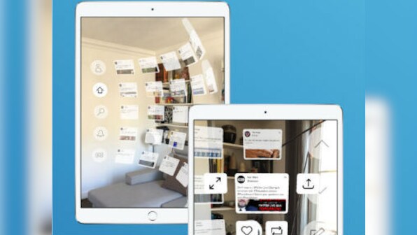 TweetReality, an AR app, which brings Twitter into the real world
