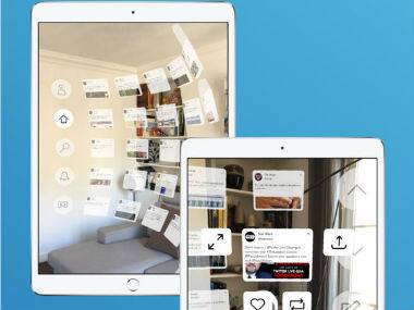 TweetReality, an AR app, which brings Twitter into the real world