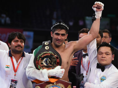 Vijender Singh says he won't let trash-talking Ernest Amuzu survive for 10 rounds in double WBO title bout Vijender Singh says he won't let trash-talking Ernest Amuzu survive for 10 rounds in double WBO title bout