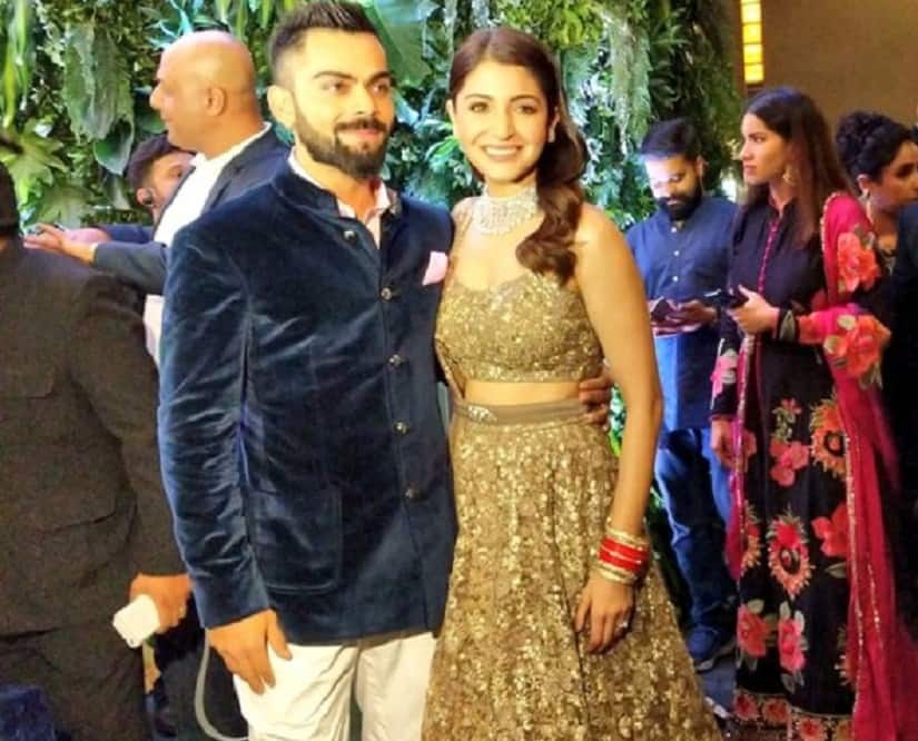 Virat Kohli and Anushka Sharma at Mumbai reception. Firstpost