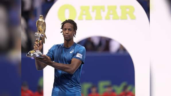 Qatar Open: Gael Monfils lifts title in fourth attempt after beating Andrey Rublev in straight sets