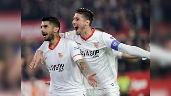 Copa del Rey: Sergio Escudero's goal helps defeat Atletico Madrid as Sevilla book semi-final berth