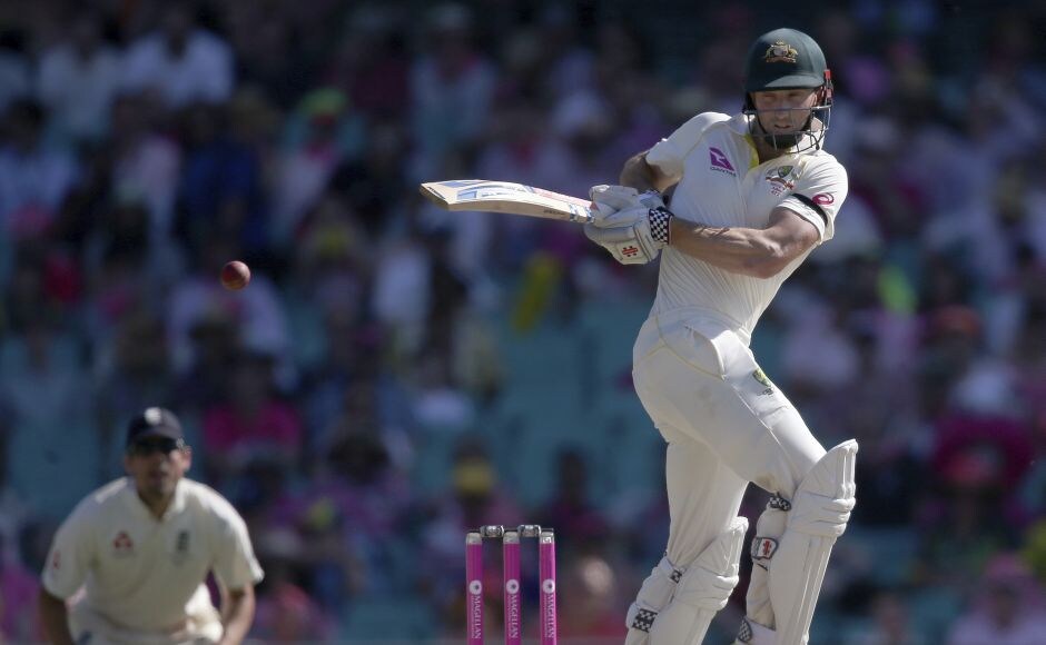 Australia's Shaun Marsh pulls a ball against England during the third day of their Ashes Test in Sydney. AP Australia's Shaun Marsh pulls a ball against England during the third day of their Ashes Test in Sydney. AP
