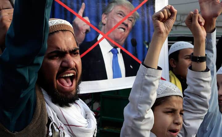 Protests emerge in Pakistan against Donald Trump's decision to suspend over $1 billion military aid Protests emerge in Pakistan against Donald Trump's decision to suspend over $1 billion military aid