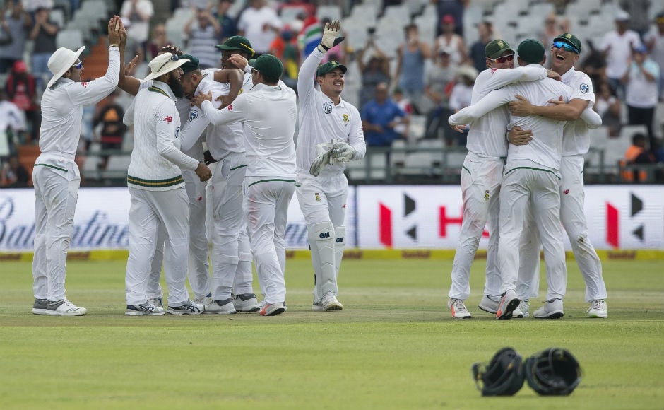 What a day of cricket in Cape Town! 18 wickets fell on Day 4 of the first Test and hosts South Africa ended yup taking a 1-0 lead in the three-match Test series after beating India by 72 runs. AP What a day of cricket in Cape Town! 18 wickets fell on Day 4 of the first Test and hosts South Africa ended yup taking a 1-0 lead in the three-match Test series after beating India by 72 runs. AP