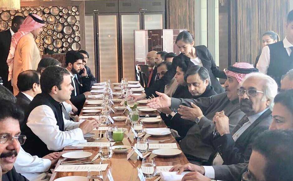 Rahul, who will be a State guest of Bahrain, is expected to meet King Hamas bin Isa Al Khalifa. He was also hosted by Foreign Minister of Bahrain, Sheikh Khalid bin Ahmed Al Khalifa. Twitter@OfficeOfRG Rahul, who will be a State guest of Bahrain, is expected to meet King Hamas bin Isa Al Khalifa. He was also hosted by Foreign Minister of Bahrain, Sheikh Khalid bin Ahmed Al Khalifa. Twitter@OfficeOfRG