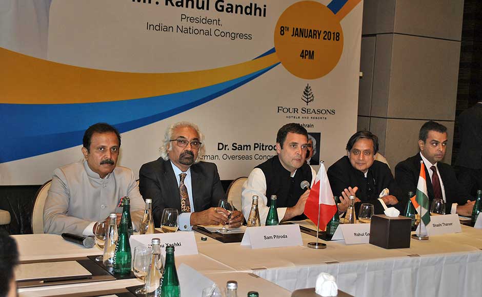 According to a statement issued by the Congress, Gandhi will be the chief guest at the valedictory session of a function organised by Global Organisation of People of India Origin (GOPIO) in Bahrain on Tuesday. Delegates from 50 countries are participating in the function, the statement said. Rahul at an interactive session with the business leaders of Indian Origin in Bahrain. PTI According to a statement issued by the Congress, Gandhi will be the chief guest at the valedictory session of a function organised by Global Organisation of People of India Origin (GOPIO) in Bahrain on Tuesday. Delegates from 50 countries are participating in the function, the statement said. Rahul at an interactive session with the business leaders of Indian Origin in Bahrain. PTI
