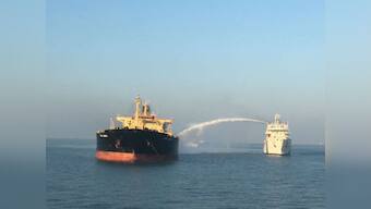 Fire engulfs oil tanker MT Genessa off Gujarat's Kandla port; Coast Guard rescues 26 crew members