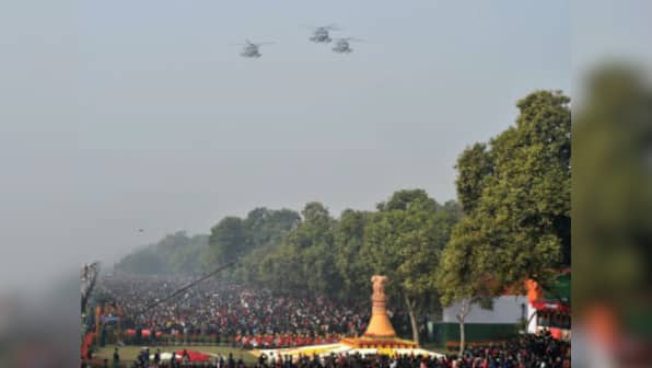 69th Republic Day parade: Spectacular flypast by IAF planes with debutant Rudra helicopter in lead steal the show