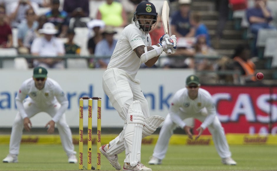 India had a decent opening stand with 30-run partnership between Shikhar Dhawan and Murali Vijay. But when the first wicket of Dhawan fell, the floodgates were open. AP India had a decent opening stand with 30-run partnership between Shikhar Dhawan and Murali Vijay. But when the first wicket of Dhawan fell, the floodgates were open. AP