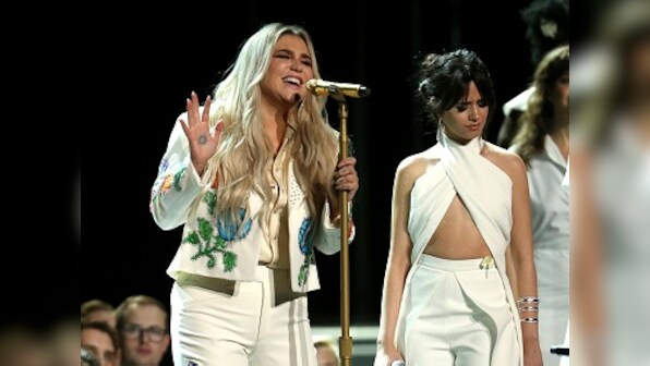 Grammy Awards 2018: Celebrities show support to #TimesUp movement with white roses, speeches
