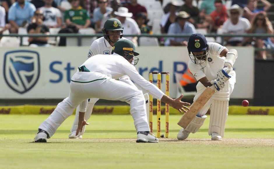 Just like South Africa, Indians also kept losing wickets and with each wicket, the win looked elusive. The batting unit simply had no answers to South Africa's pace attack. AP Just like South Africa, Indians also kept losing wickets and with each wicket, the win looked elusive. The batting unit simply had no answers to South Africa's pace attack. AP