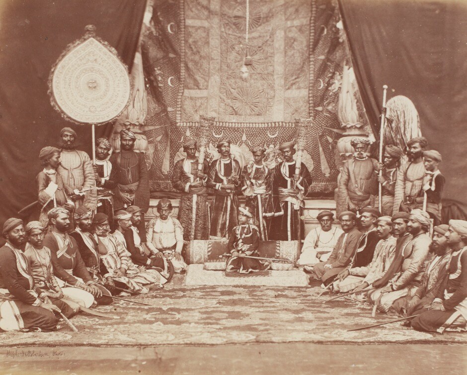 Jaswant Singh, Maharaja of Bhurtpore in Durbar, Shepherd and Robertson. Courtesy Sarmaya Collection, Mumbai Jaswant Singh, Maharaja of Bhurtpore in Durbar, Shepherd and Robertson. Courtesy Sarmaya Collection, Mumbai
