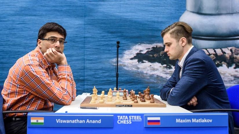 Anish Giri and Maxim Matlakov, Tata Steel Chess Tournament …