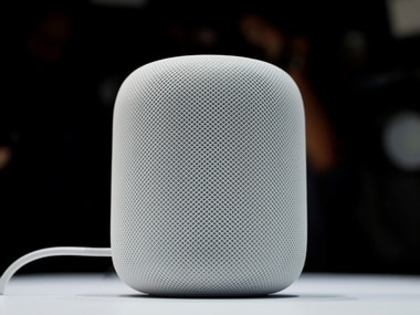 A prototype Apple HomePod is seen during WWDC 2017. Image: Reuters