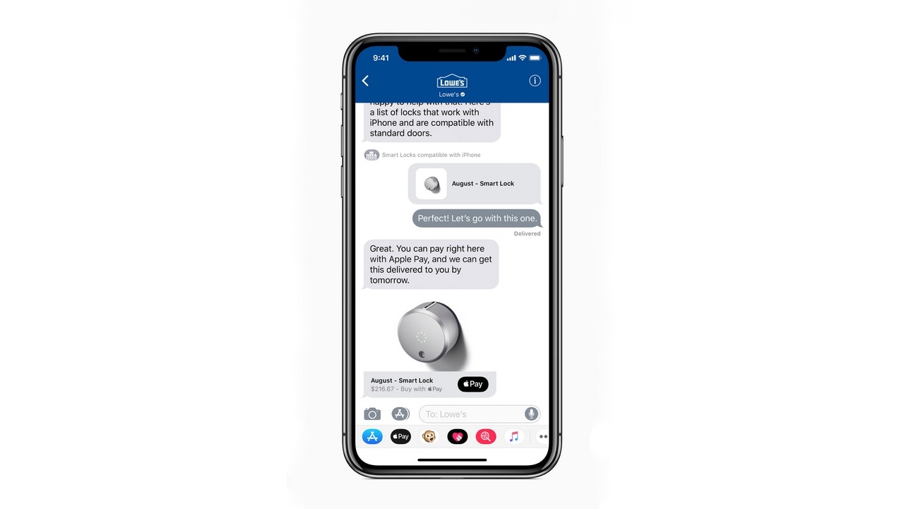 iOS 11.3 also brings Business Chat to Messages. Apple