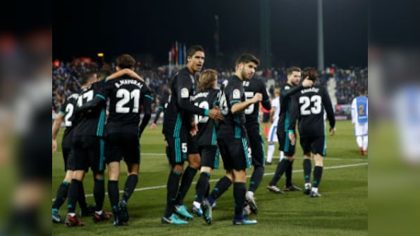 Copa del Rey: Marco Asensio's late strike gives stuttering Real Madrid narrow first leg win over Leganes