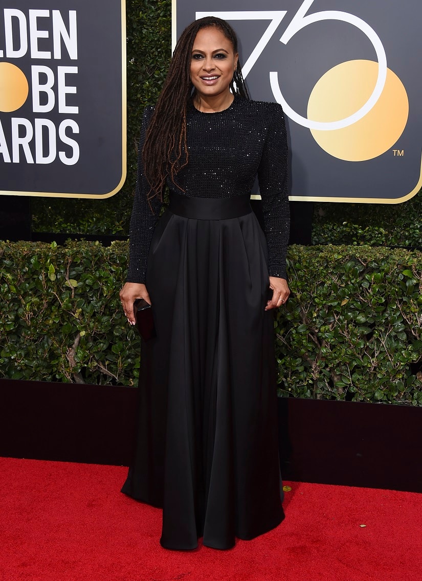 Ava DuVernay at the 75th Golden Globe Awards. Image from AP. 