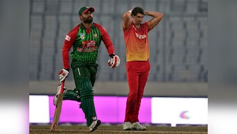 Tri-nation series: Bangladesh's Tamim Iqbal, Shakib Al Hasan star in eight-wicket win over Zimbabwe