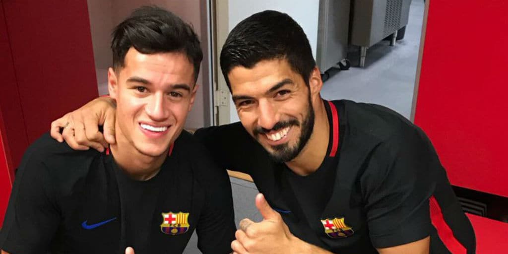 La Liga Philippe Coutinho Meets Barcelona Teammates After Making €160 Million Move From