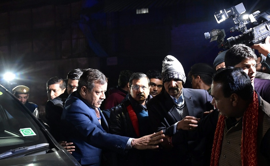 Delhi chief minister Arvind Kejriwal visited the cracker factory and ordered an inquiry into the incident. He also announced a compensation of Rs 5 lakh each to the family of the deceased. PTI Delhi chief minister Arvind Kejriwal visited the cracker factory and ordered an inquiry into the incident. He also announced a compensation of Rs 5 lakh each to the family of the deceased. PTI
