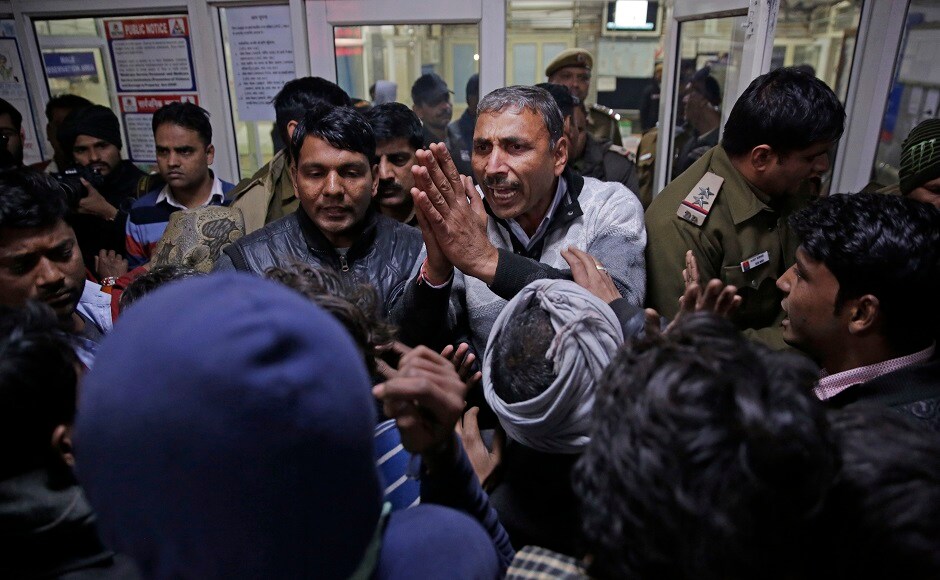 The Delhi Fire Services received a call about the blaze at the factory at around 6.20 pm and 10 fire tenders were rushed to the spot. The two injured have been admitted to the hospital. AP The Delhi Fire Services received a call about the blaze at the factory at around 6.20 pm and 10 fire tenders were rushed to the spot. The two injured have been admitted to the hospital. AP
