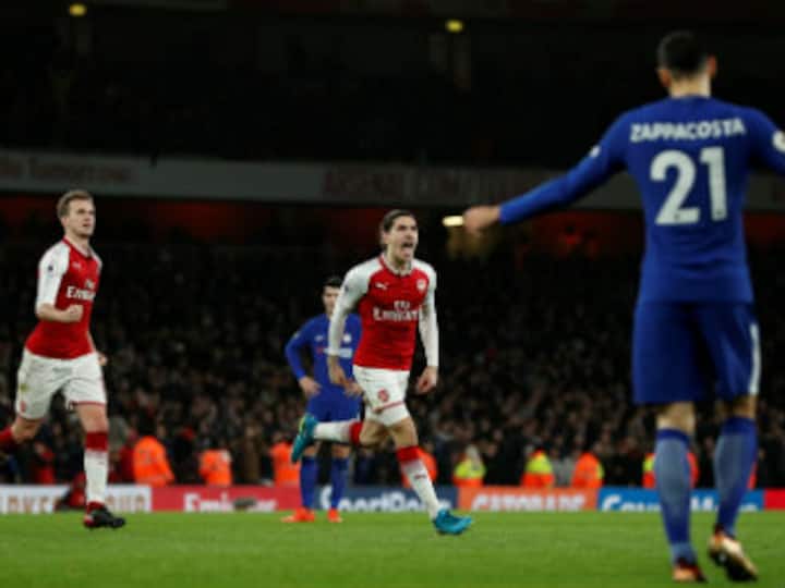 Premier League: Arsenal's Hector Bellerin strikes late to snatch draw in thrilling London derby against Chelsea