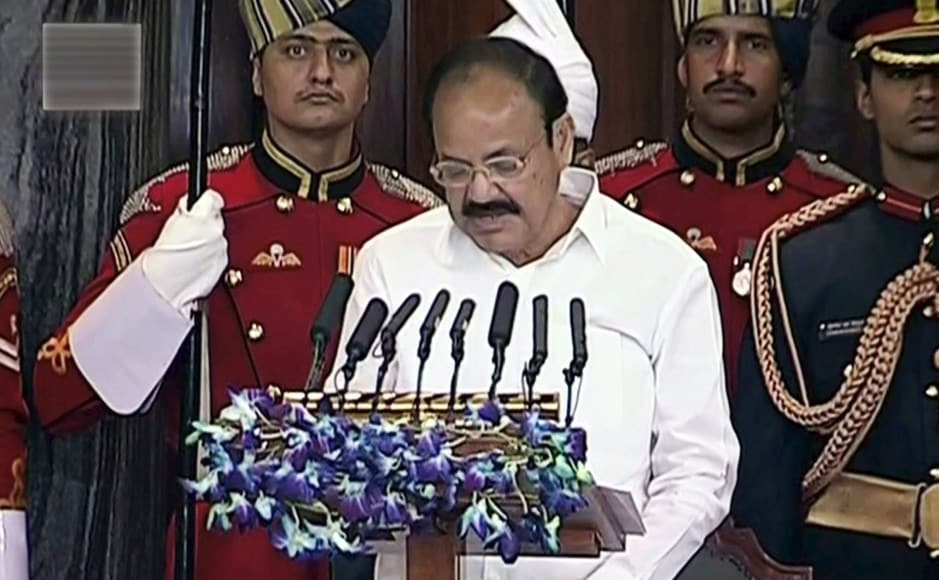 In his short address to the joint sitting of Lok Sabha and Rajya Sabha, Vice-President M Venkaiah Naidu said that the dream of India doesn't belong to one particular party or organisation, and that all parties must work together. PTI In his short address to the joint sitting of Lok Sabha and Rajya Sabha, Vice-President M Venkaiah Naidu said that the dream of India doesn't belong to one particular party or organisation, and that all parties must work together. PTI