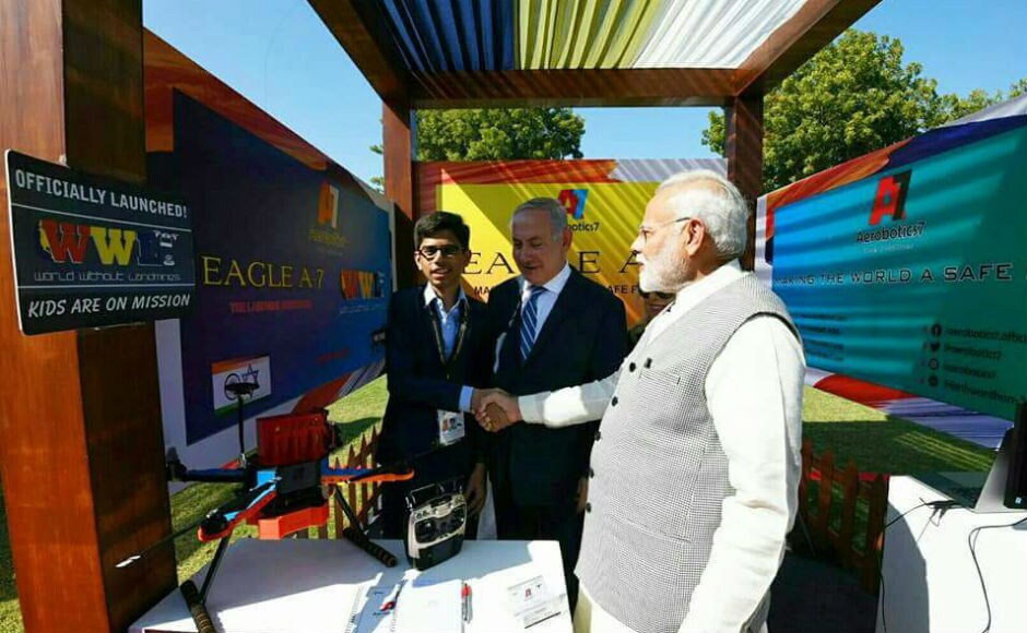 The Israeli prime minister is the third international leader whom Modi is hosting in his home state of Gujarat after Japanese premier Shinzo Abe and Chinese President Xi Jinping. Twitter @BJP4Gujarat The Israeli prime minister is the third international leader whom Modi is hosting in his home state of Gujarat after Japanese premier Shinzo Abe and Chinese President Xi Jinping. Twitter @BJP4Gujarat