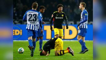 Bundesliga: Borussia Dortmund held by Hertha Berlin with Pierre-Emerick Aubameyang left out again