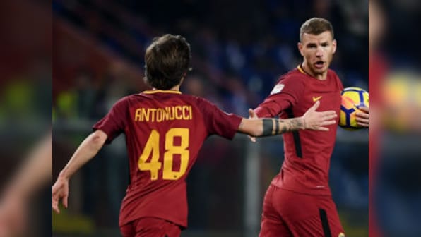 Serie A: Chelsea-target Edin Dzeko rescues a point for AS Roma with late strike against Sampdoria; Lazio power past Udinese