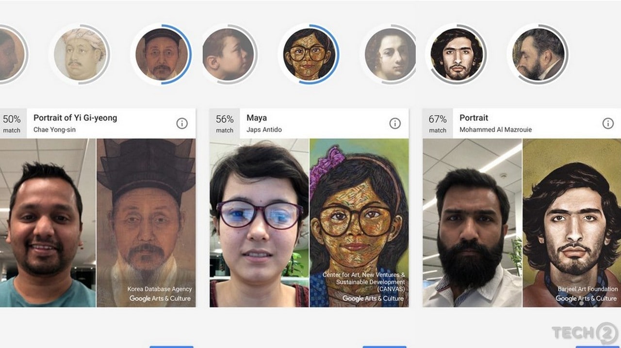 Google Arts and Culture app selfie-matching feature