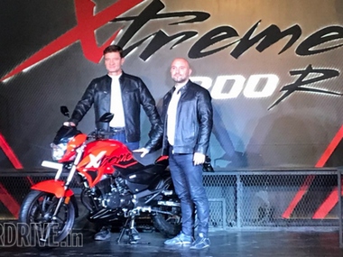 Hero Xtreme 200R performance motorcycle unveiled in India; price to be announced in April Hero Xtreme 200R performance motorcycle unveiled in India; price to be announced in April