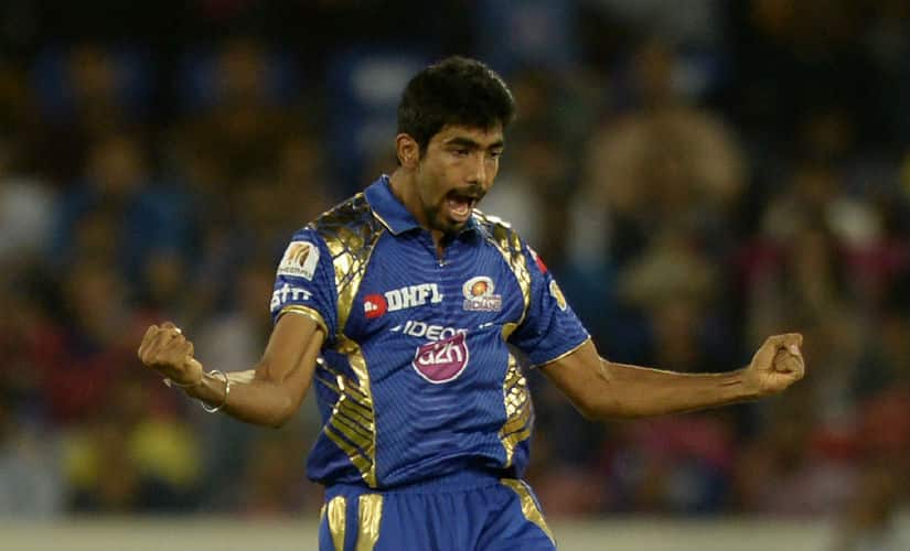 Jasprit Bumrah collected an impressive haul of 3/32 on his IPL debut. AFP