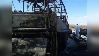 Kazakhstan: 52 killed after bus catches fire in Aktau region; cause of blaze unknown