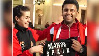 PBL 2018: When Hyderabad Hunters' Carolina Marin met her 'biggest fan' from India