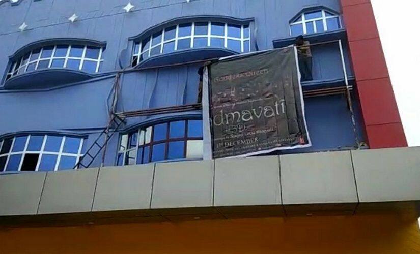 Posters being removed from cinema hall in Mirzapur to avoid backlash from fringe elements. Saurabh Sharma Team 101reporters