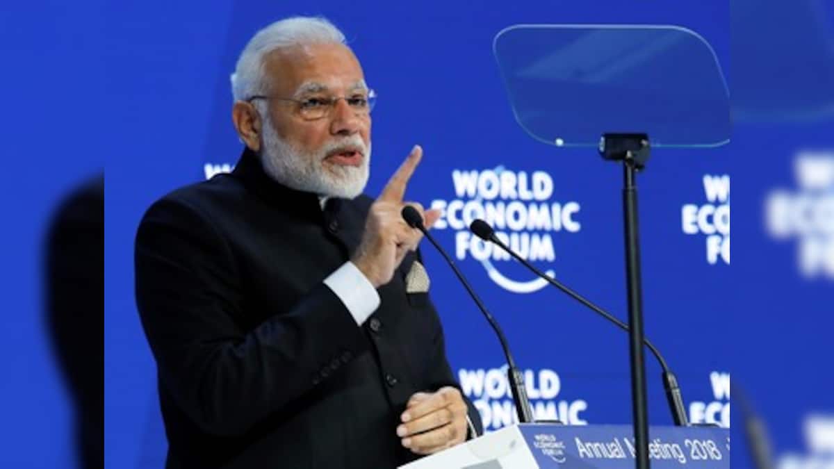 Narendra Modi in Davos: PM hard sells India reforms progress at WEF ...