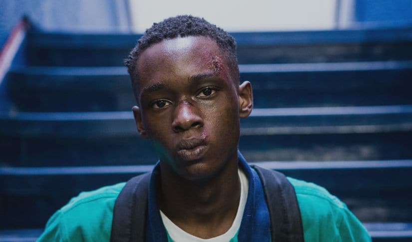 Ashton Sanders as Teen Chiron in Moonlight