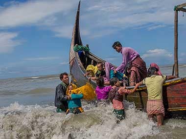 File image of Rohingya refugees. AP