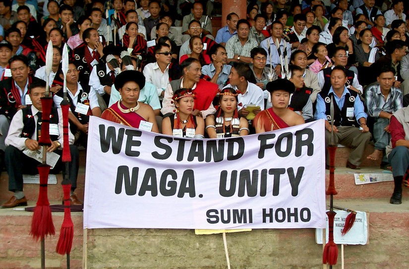 File image of Naga tribesmen after a march in Kohima, Nagaland. Reuters