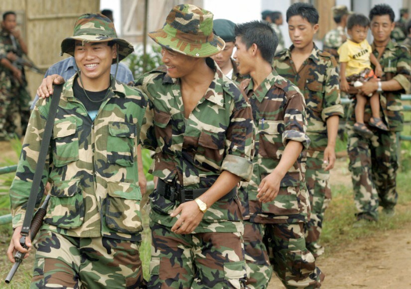 A 2005 image of Naga rebels celebrating the 58th anniversary of unilateral day of independence at Hebron Camp in Nagaland. Fifty-eight years ago, just hours before India won independence from Britain, Christian Naga separatists declared they did not want to be part of the new Hindu-dominated nation. Reuters