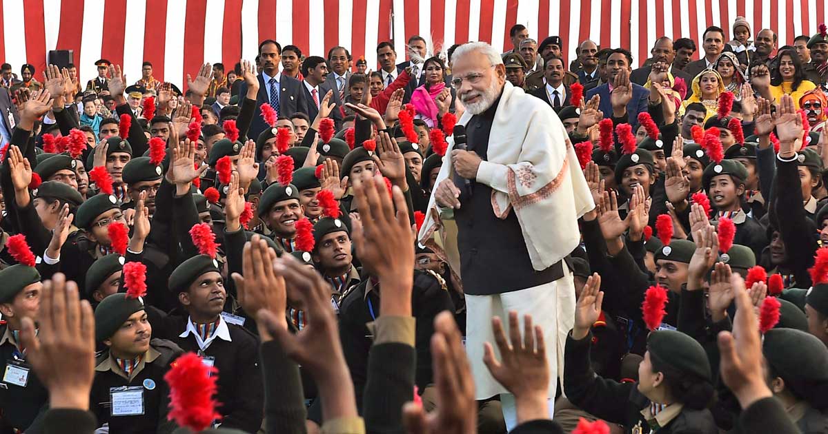 Narendra Modi Interacts With NCC Cadets In New Delhi, Seeks Youths ...