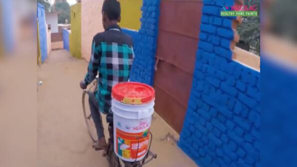 One of Rajasthan’s remotest villages received a clean and colourful transformation