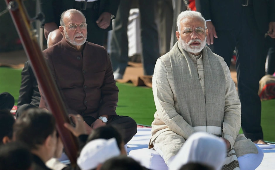 The prime minister also attended an all religion prayer meeting to pay homage to Mahatma Gandhi at Rajghat. PTI The prime minister also attended an all religion prayer meeting to pay homage to Mahatma Gandhi at Rajghat. PTI
