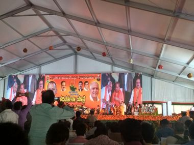 Karnataka polls: Yogi Adityanath gives Bengaluru a saffron dream, says ‘let Hanuman direct you’ Karnataka polls: Yogi Adityanath gives Bengaluru a saffron dream, says ‘let Hanuman direct you’