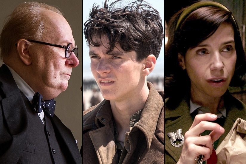 Darkest Hour, Dunkirk and The Shape of Water have all been nominated for Best Picture at the Oscars